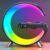New Intelligent G Shaped LED Lamp Bluetooth Speake Wireless Charger Atmosphere Lamp App Control For Bedroom Home Decor - Image 9